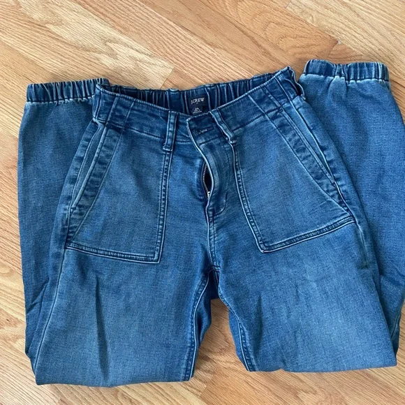 J Crew Elastic Band Waist/Ankle Jeans - Picture 3 of 7